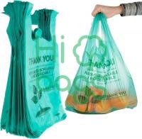 Eco Grocery Biodegradable Plastic Reusable Supermarket Shopping Bags M